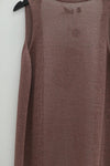 SWAYING/KNIT seamless cardigan long vest SW24SS1T67 dirty pink